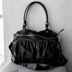 MZ Wallace large nylon and leather trimmed bag